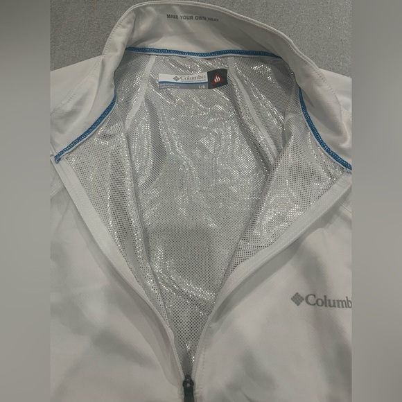 [L]Columbia white Men's Long-Sleeve Half-Zip Shirt Omni Heat Baselayer - Picture 7 of 12